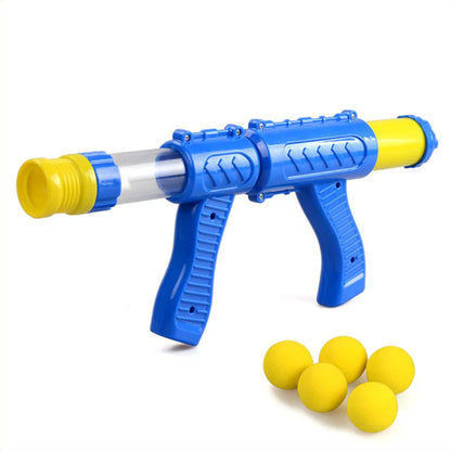 Foam Ball Gun Kids Air Powered Plush Bullet Shooter Toy Desktop Indoor Outdoor Fall 2025 Safe EVA Play
