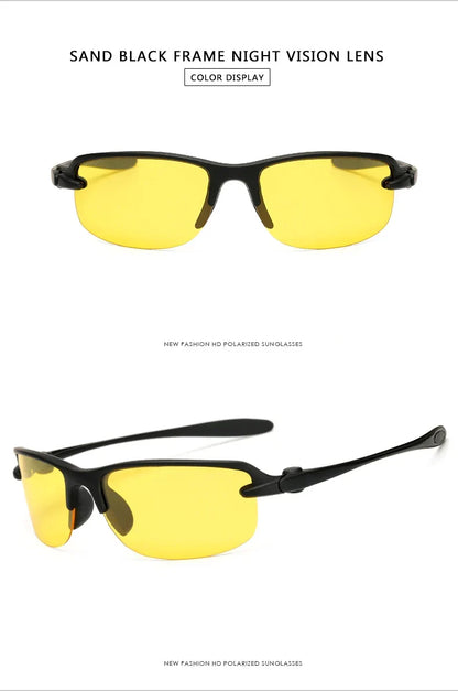 Driving Night Sunglasses Polarized Yellow Lenses Fall 2025 Glare Reduction UV400