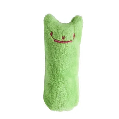 Grinding Teeth Catnip Toys - Funny Plush Cat Chewing Toy for Kittens