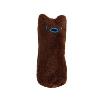 Grinding Teeth Catnip Toys - Funny Plush Cat Chewing Toy for Kittens