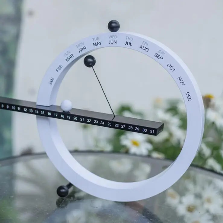 Perpetual Calendar Scandinavian Minimalist Desk Calendar Fall 2025 Household Office Decor Hand-Operated Timeless Birthday Gift