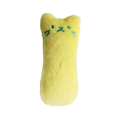 Grinding Teeth Catnip Toys - Funny Plush Cat Chewing Toy for Kittens