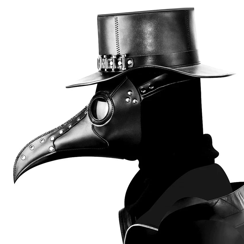 Plague2025 Edition Doctor PU Leather Mask Steampunk Halloween
