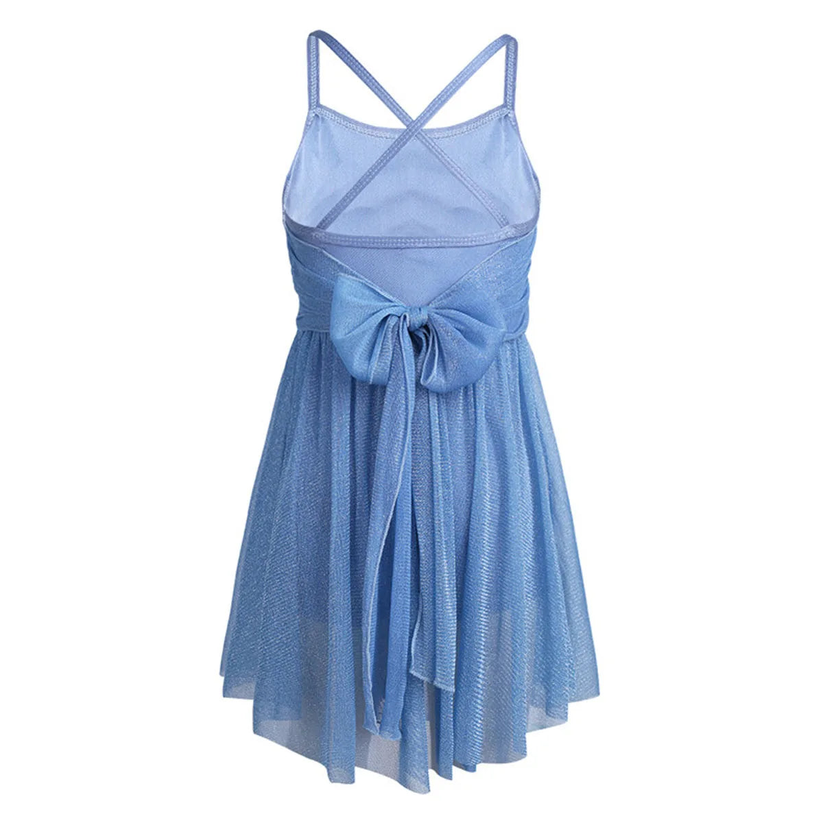 Light Girls' Dance Dress - Flowy, Glittery Mesh, Ballet & Gymnastics Costume