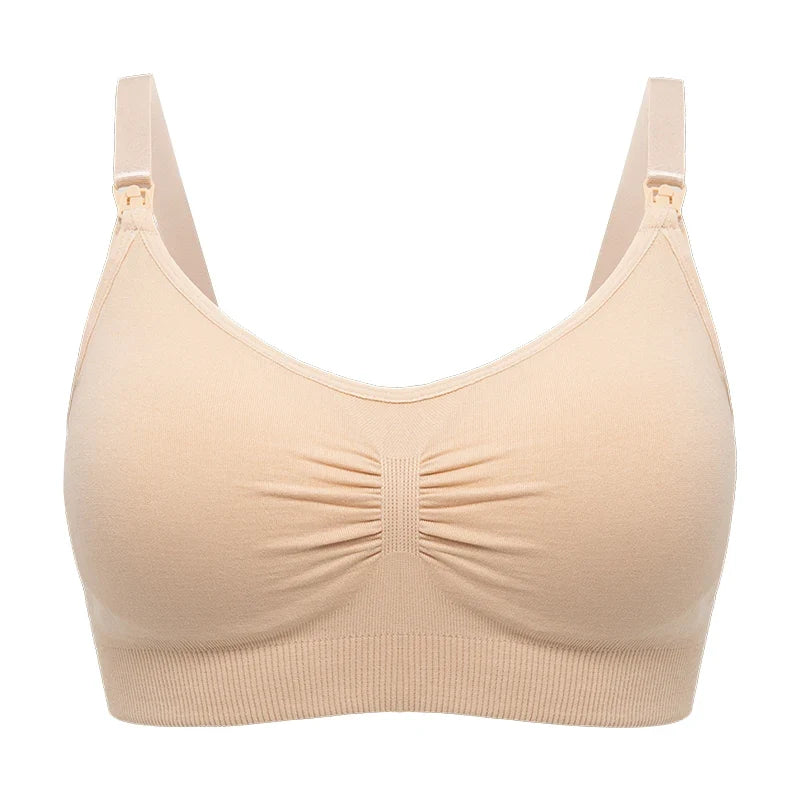 seamless wire-free maternity, nylon, all seasons – Breathable women's nursing bra