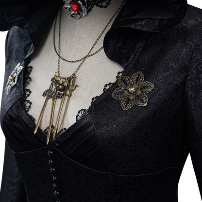 Vampire Lady Cosplay Costume from Evil Village - Top-Grade Quality Outfit for Halloween, Conventions, and Themed Parties