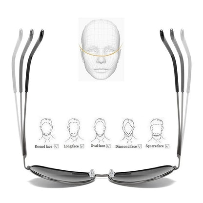 Sunglasses Photochromic for Men & Women - Chameleon Vintage UV400 Driving Glasses