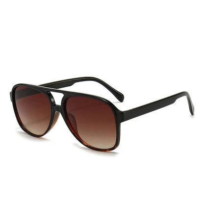 Pilot Retro Sunglasses Unisex Fashion Polarized Shades Gradient Color Outdoor Wear