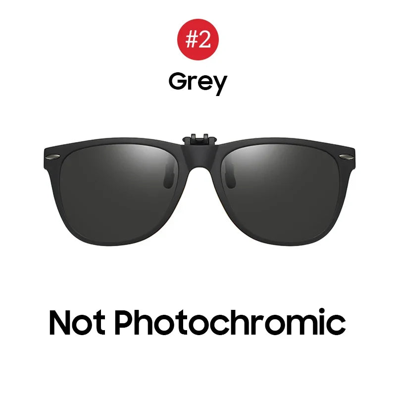 Sunglasses Photochromic Flip-Up Clip-On Polarized Lenses for Driving Summer 2026 Trend Gift Idea