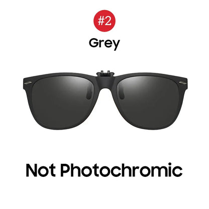 Sunglasses Photochromic Flip-Up Clip-On Polarized Lenses for Driving Summer 2026 Trend Gift Idea