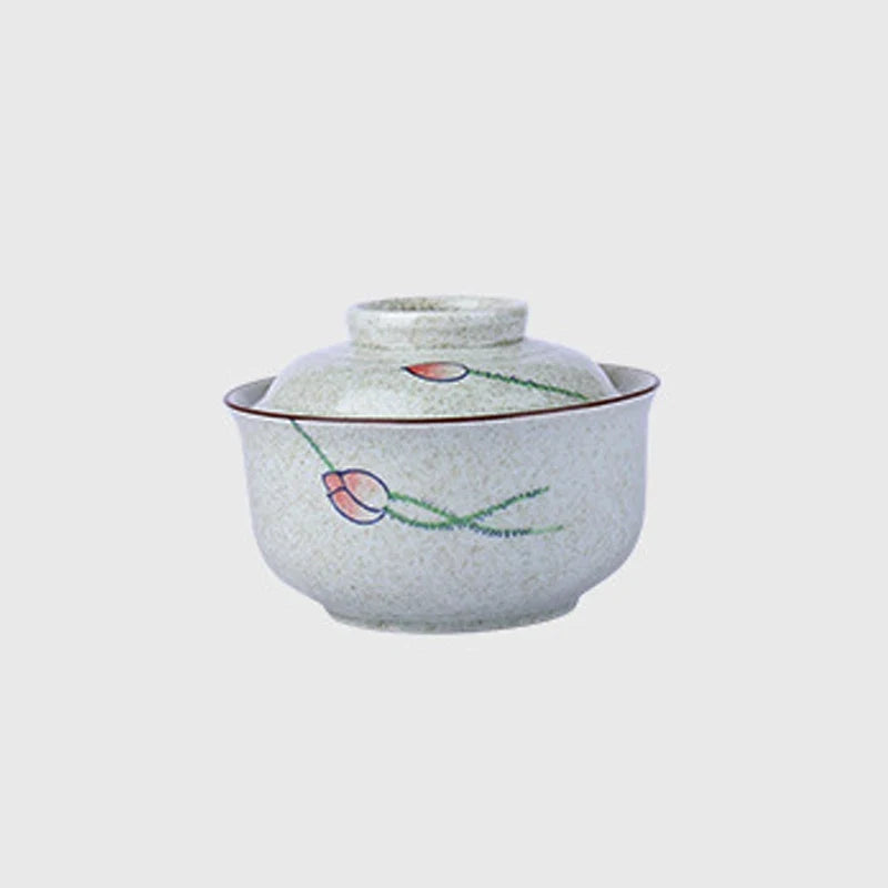 Bowl Ramen Large Ceramic With Lid Retro Fall 2025 Tableware