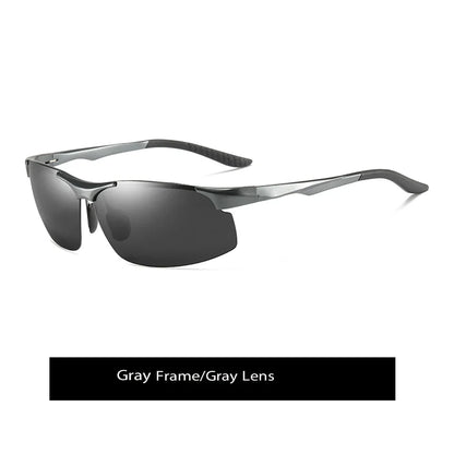 Sunglasses Photochromic Polarized UV400 Rimless Driving Glasses, Day Night Vision, Light Frame VT2173