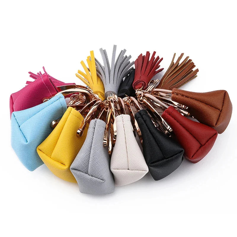 Free 1+1 Birkin Inspired Mini Hand Bag - PU Leather Coin Bag Charm Keychain