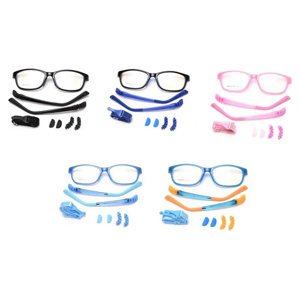 Kids2026 Edition Glasses Square Frame TR90 Ultralight Blue Light Blocking 20-90% Back to School