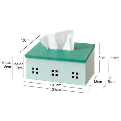 Tissue Box Wooden Scandinavian Napkin Holder Box Fall 2025 Kitchen Dining Organizer Eco Friendly Rustic Gift
