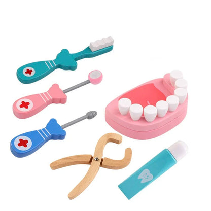 Doctor Wooden Playset - Educational Medical Toy for Kids, Imaginative Role-Playing Fun
