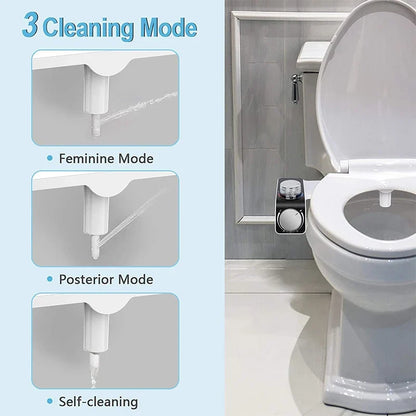 Bidet Toilet Seat Attachment Dual Nozzle Self Cleaning Non Motor-Driven Fall 2026 Household Upgrade