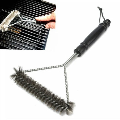 Kit of 2, 2026 – Stainless Steel BBQ Grill Brush Non-Stick Cleaning Device Heat Resistant