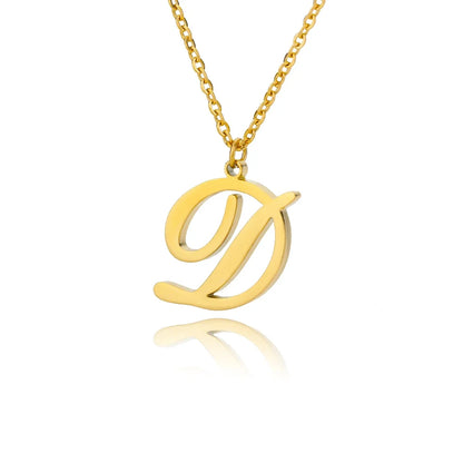 Gold Personalized Initial Necklace - Elegant Minimalist Gift for Women, Weddings & Anniversaries