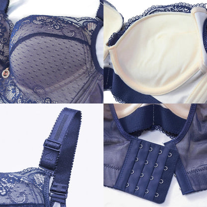 women's Flattering lace push-up bra - underwire 3/4 cup, nylon blend, everyday lingerie