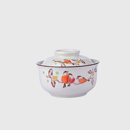 Bowl Ramen Large Ceramic With Lid Retro Fall 2025 Tableware