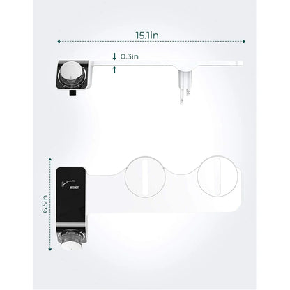 Bidet Toilet Seat Attachment Dual Nozzle Self Cleaning Non Motor-Driven Fall 2026 Household Upgrade