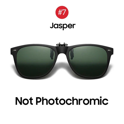 Sunglasses Photochromic Flip-Up Clip-On Polarized Lenses for Driving Summer 2026 Trend Gift Idea