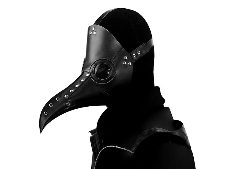 Plague2025 Edition Doctor PU Leather Mask Steampunk Halloween