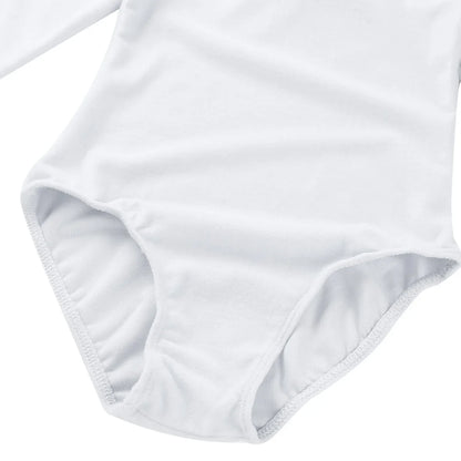 Plush, Sturdy Girls' Leotard - Long Sleeve, Polyamide, Elastane, Polyester, Dance Class