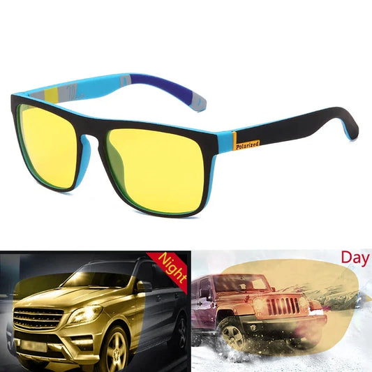 Sunglasses Polarized Night Vision Unisex Square Frame UV400 Anti Glare Driving Glasses Fall 2025 Trend
