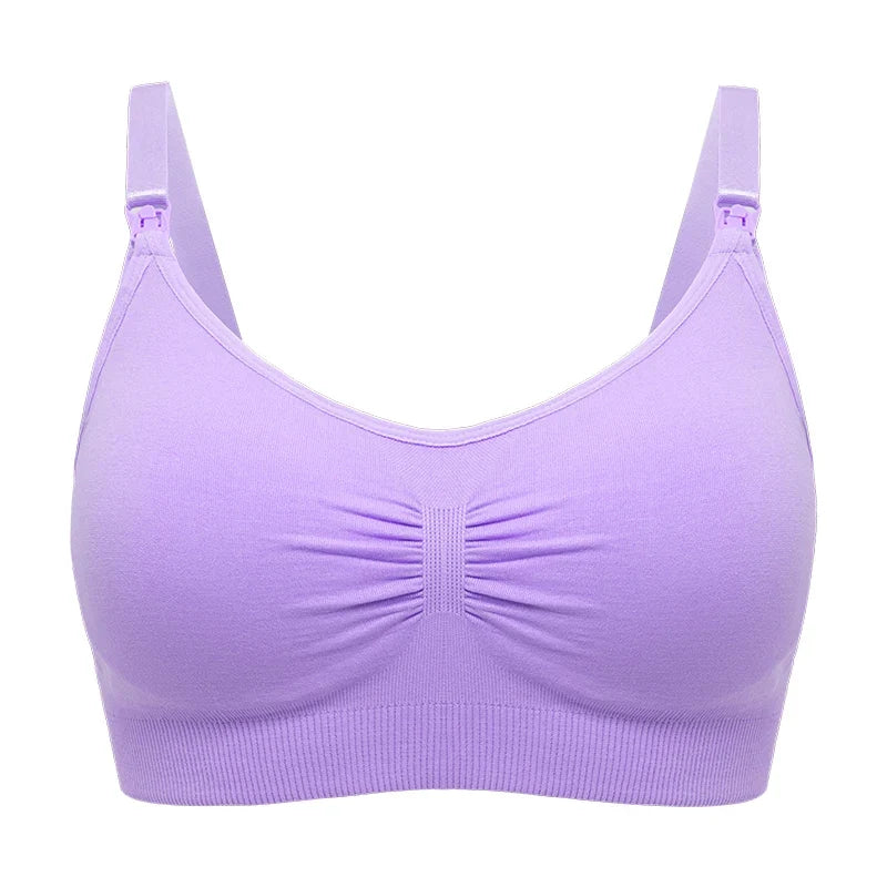 seamless wire-free maternity, nylon, all seasons – Breathable women's nursing bra