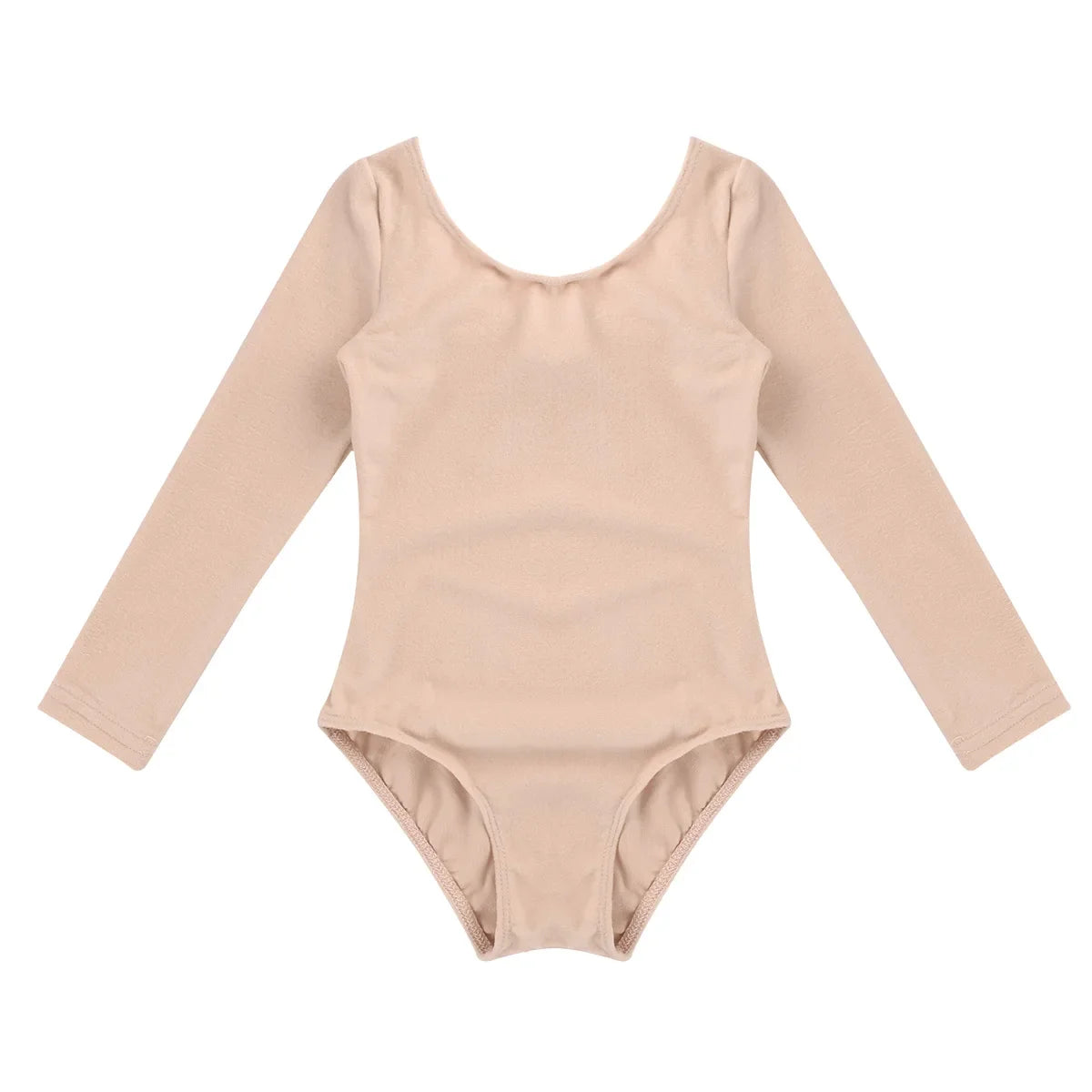 Plush, Sturdy Girls' Leotard - Long Sleeve, Polyamide, Elastane, Polyester, Dance Class