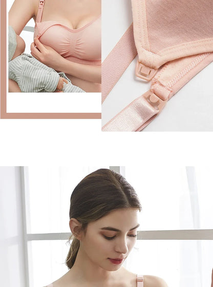 seamless wire-free maternity, nylon, all seasons – Breathable women's nursing bra
