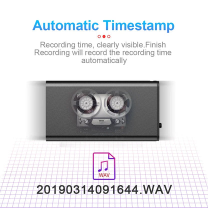 Voice Recorder Ultra Thin Mini Digital Dictaphone Travel-Friendly