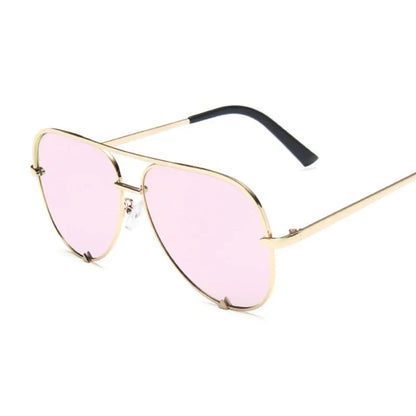 Aviation Vintage Sunglasses for Women - Designer Retro Shades, Gradient Mirror Fashion