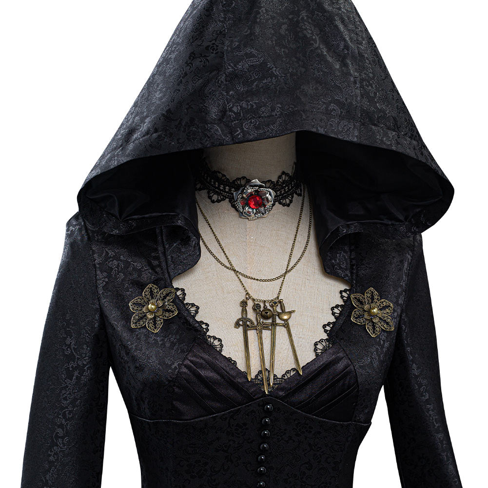 Vampire Lady Cosplay Costume from Evil Village - Top-Grade Quality Outfit for Halloween, Conventions, and Themed Parties