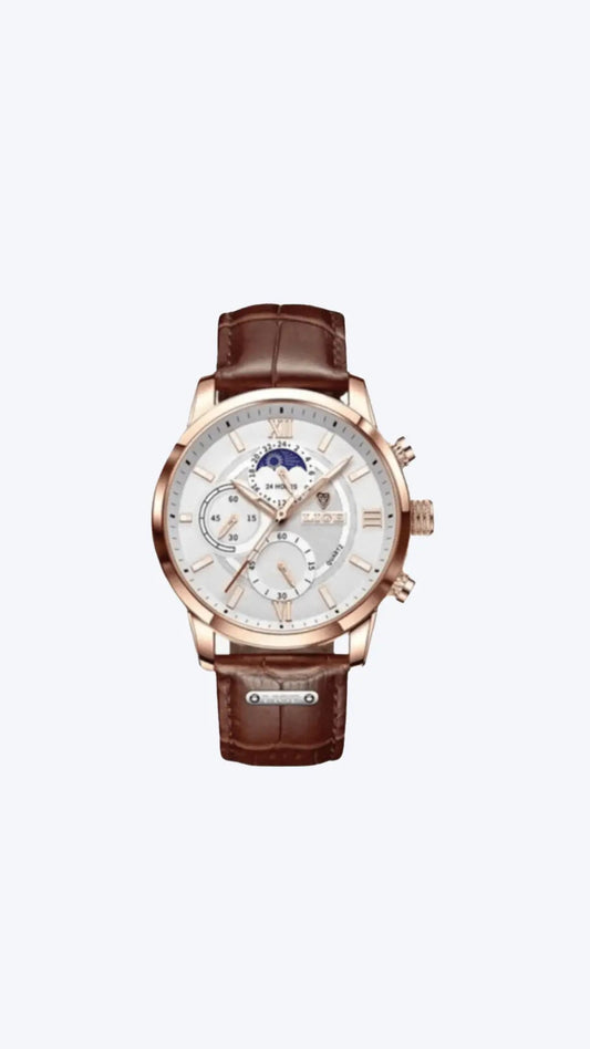 Hochwertige Herren-Armbanduhr – elegantes Design, Edelstahl, für besondere Anlässe 0