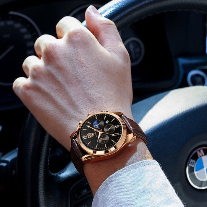 Hochwertige Herren Uhr – klassisches Edelstahl-Design, wasserdicht, für jeden Anlass 1