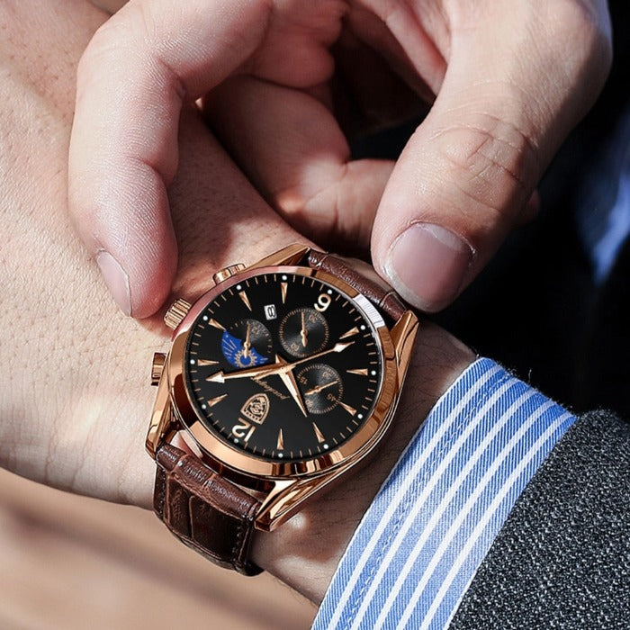 Hochwertige Herren Uhr – klassisches Edelstahl-Design, wasserdicht, für jeden Anlass 3