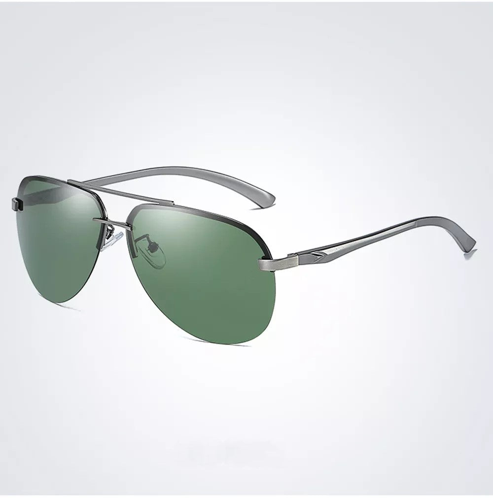 Hochwertige polarisierte Sonnenbrille für Herren und Damen – metallischer Rahmen, verspiegelte Gläser, ideal für den Sommer 2