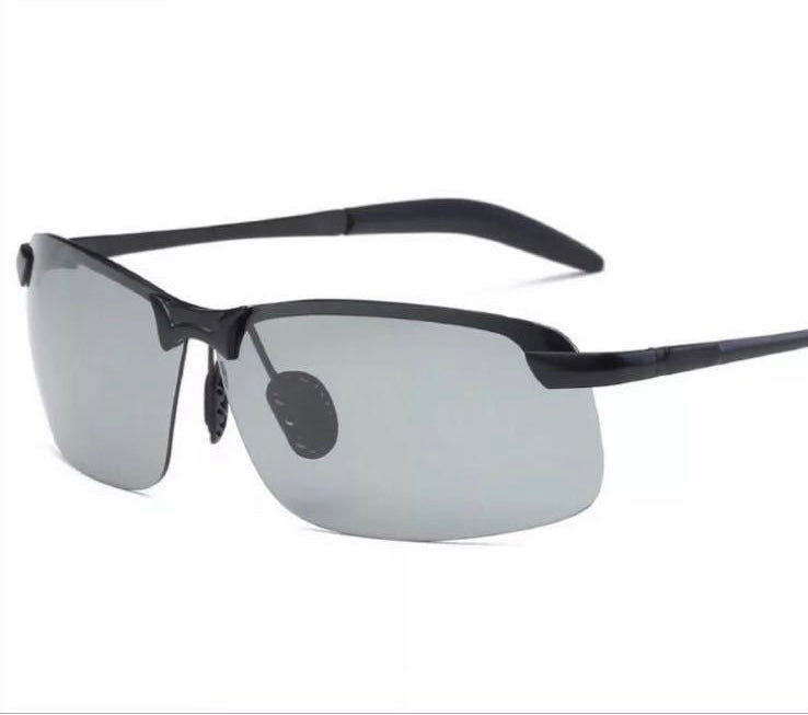 Hochwertige selbsttönende polarisierte Brille für Herren und Damen – flexibles Design, Metallrahmen, für Tag und Nacht 0