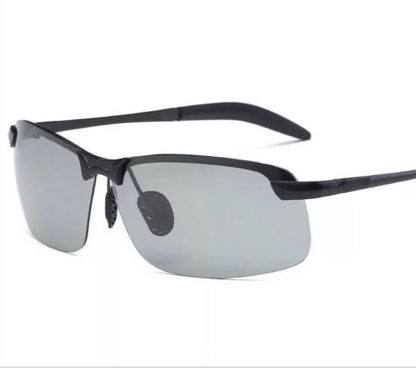 Hochwertige selbsttönende polarisierte Brille für Herren und Damen – flexibles Design, Metallrahmen, für Tag und Nacht 0