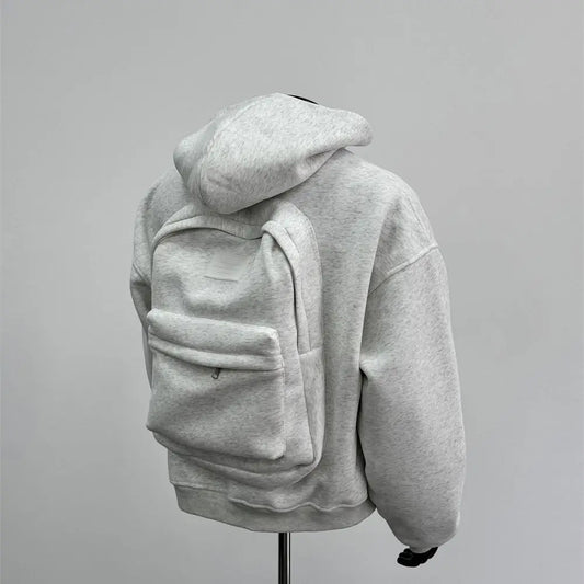 Hooded Sweatshirt with Backpack Design for Men, Casual Stylish Hoodie for Everyday Comfort 0