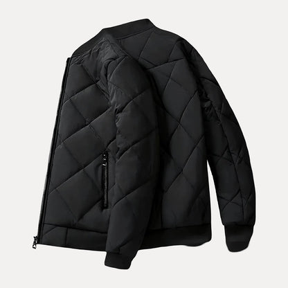 Men's Insulating Bomber Jacket - Quilted Cotton Padded