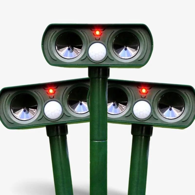 Solar Ultrasonic Pest Repeller Long Range Outdoor Garden