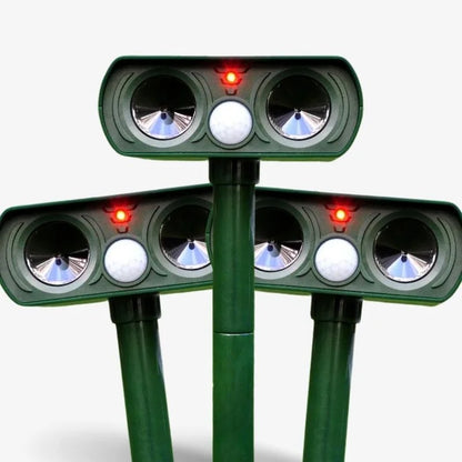Solar Ultrasonic Pest Repeller Long Range Outdoor Garden