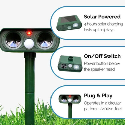 Ultrasonic Raccoon Repeller Motion Fall Pest Control