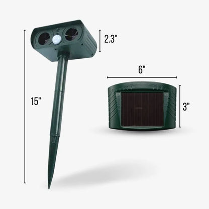 Solar Ultrasonic Pest Repeller Long Range Outdoor Garden