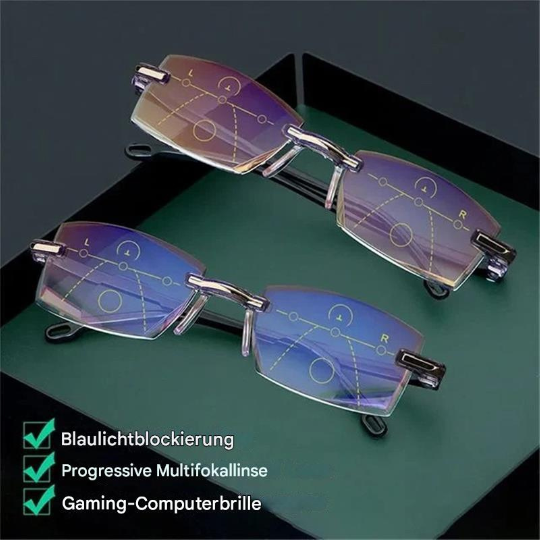 Innovativ multifokale Brille mit Blaulichtfilter – leichtes Design, für Bildschirmarbeit 1