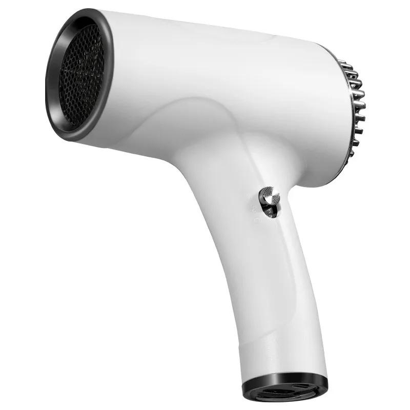 Cordless Hair Dryer USB Chargeable Travel Hair Dryer 30000 RPM Fast Drying Travel-Friendly Battery Display